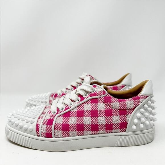 Christian Louboutin Shoes - Christian Louboutin Vieira 2 Orlato Flat Pink White Low Top Sneakers